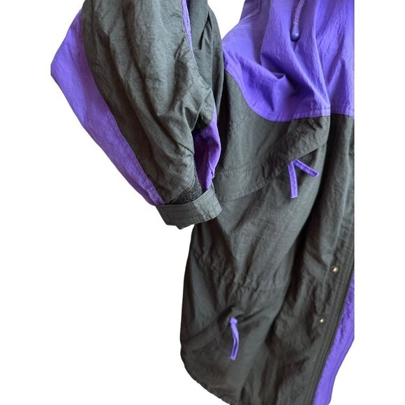 Dunbrooke VINTAGE Jacket Coat Purple 90s Hood Net Lining Mid Length Size XL - Picture 6 of 9